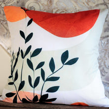 Plants and sunset bohemian cushion cover