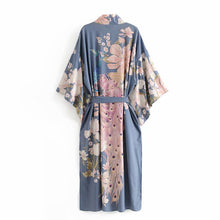 Peacock Blue Vintage Kimono